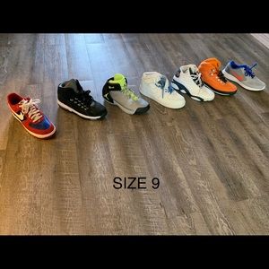 Jordan’s, flights, lebrons, timberlands!